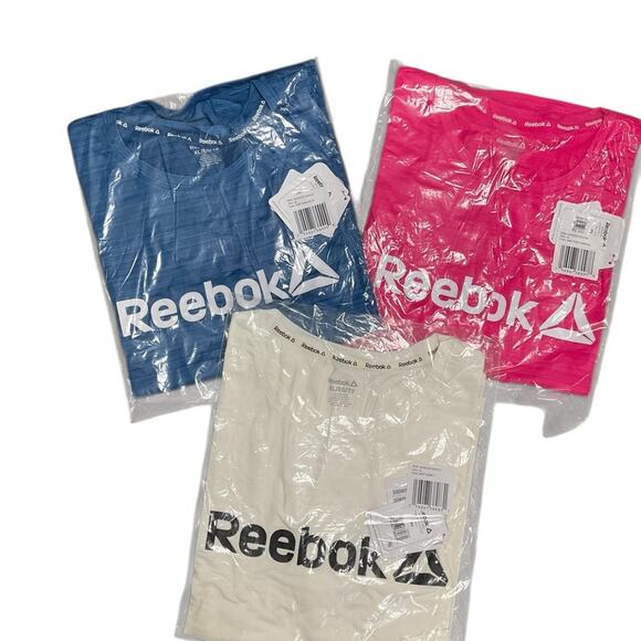 REEBOK Women's Athletic Revolve Tee's 3 Relaxed Cooling Dry Comfort NEW - Picture 16 of 16